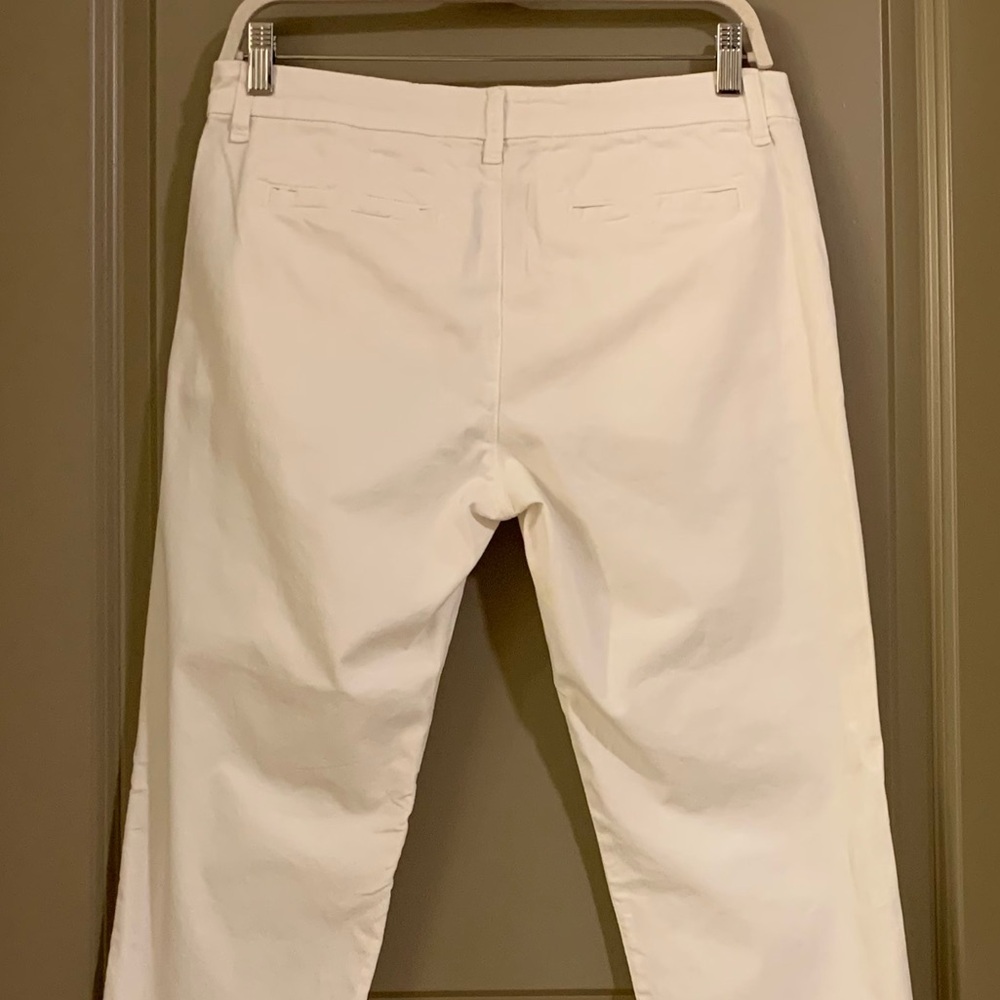 Frank & Eileen Wicklow The Italian Chino Performance Twill in White Pants Size 8 - Picture 14 of 15